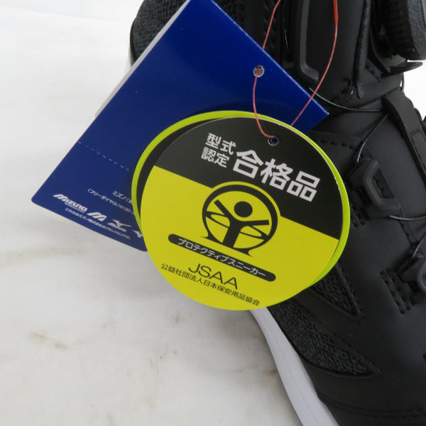 Mizuno ミズノ プロテクティブスニーカー 安全靴 オールマイティ LSII 73M BOA ブラック×ホワイト 28.0cm 3E F1GA220309 未着用品