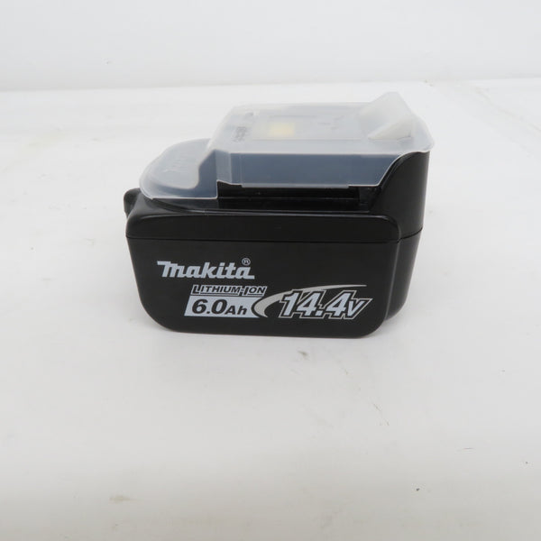 makita マキタ 14.4V 6.0Ah リチウムイオンバッテリ 残量表示付 雪マーク付 充電回数1回 BL1460B A-60660 美品