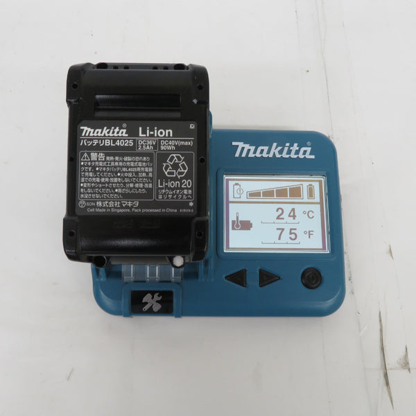 makita マキタ 40Vmax 2.5Ah リチウムイオンバッテリ 残量表示付 雪マーク付 充電回数72回 BL4025 A-69923 中古