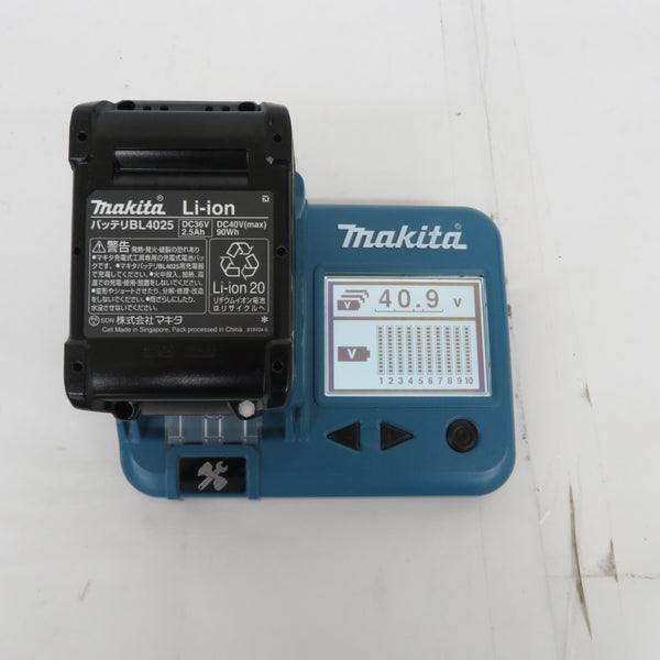 makita マキタ 40Vmax 2.5Ah リチウムイオンバッテリ 残量表示付 雪マーク付 充電回数72回 BL4025 A-69923 中古