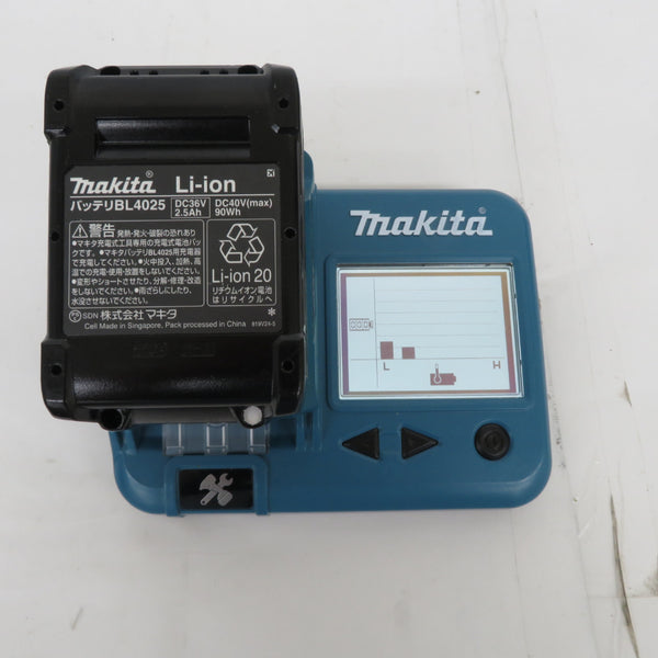 makita マキタ 40Vmax 2.5Ah リチウムイオンバッテリ 残量表示付 雪マーク付 充電回数72回 BL4025 A-69923 中古