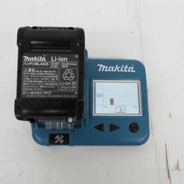 makita マキタ 40Vmax 2.5Ah リチウムイオンバッテリ 残量表示付 雪マーク付 充電回数72回 BL4025 A-69923 中古