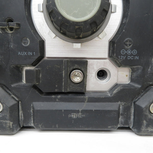 makita マキタ 7.2/9.6/10.8/14.4/18V/100V対応 充電式ラジオ 黒 本体のみ ACアダプタ付 差込口など破損あり MR103 中古
