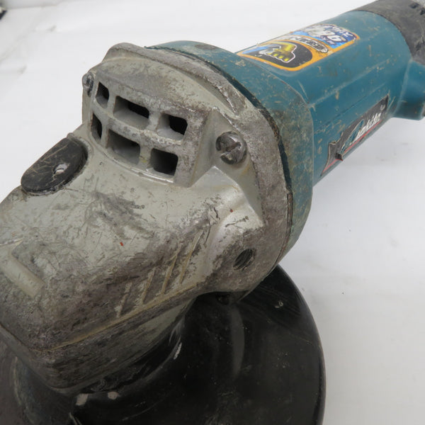 makita マキタ 100V 100mm ディスクグラインダ 低速高トルク レバースイッチ ロックナットレンチ欠品 9533BL 中古