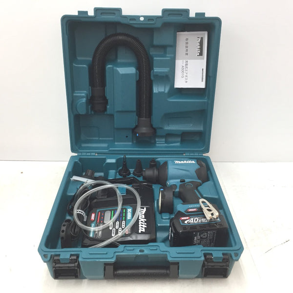 makita マキタ 40Vmax 2.5Ah 充電式エアダスタ ケース・充電器・バッテリ1個・各種ノズルセット AS001GRD 中古美品