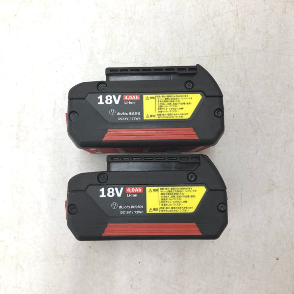 BOSCH ボッシュ 18V 4.0Ah コンボキット コードレス インパクト+振動ドライバードリル ケース・充電器・バッテリ2個セット GDR18V200GSBN 未使用品