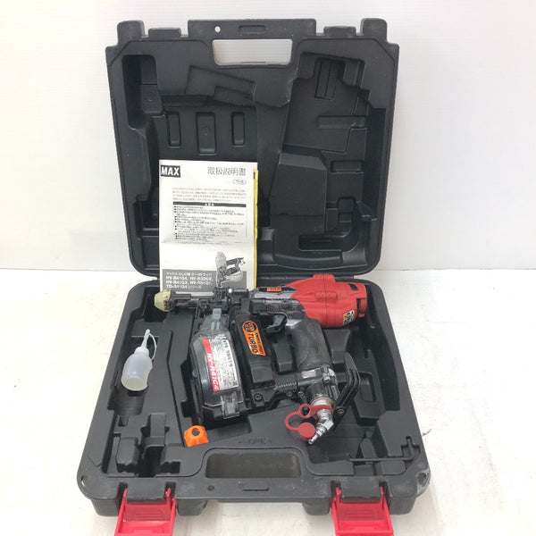 MAX マックス 41mm 高圧接続ターボドライバ ねじ打機 クールグレー ケース付 HV-R41G4 中古