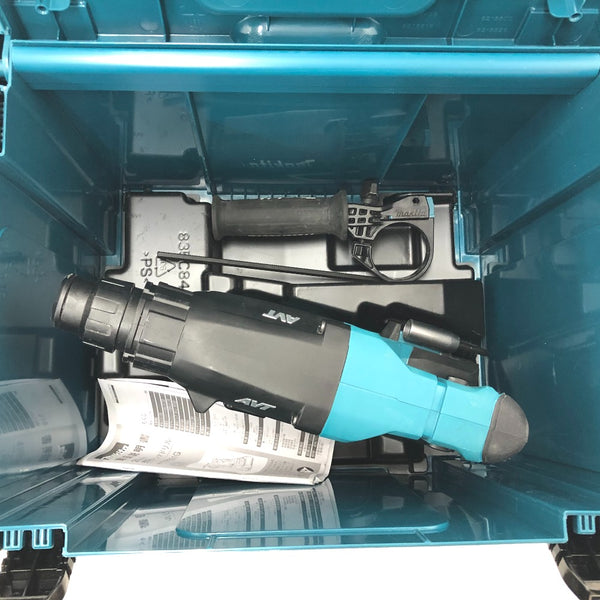 makita マキタ 40Vmax対応 28mm 充電式ハンマドリル SDSプラス 青 無線連動対応 ケース付 HR001GZK 中古美品