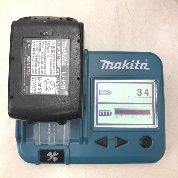 makita マキタ 18V 6.0Ah 充電式インパクトドライバ 青 ケース・充電器・バッテリ2個セット TD172DRGX 中古