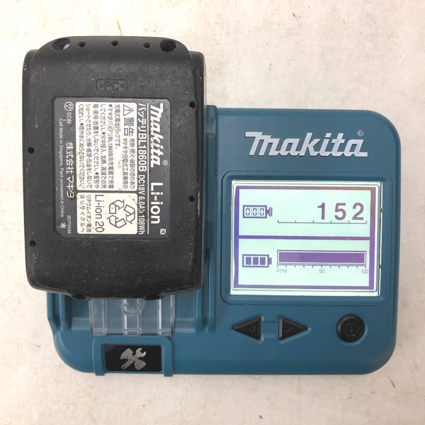 makita マキタ 18V 6.0Ah 充電式インパクトドライバ 黒 ケース・充電器・バッテリ2個セット やや軸ブレあり TD171DRGXB 中古