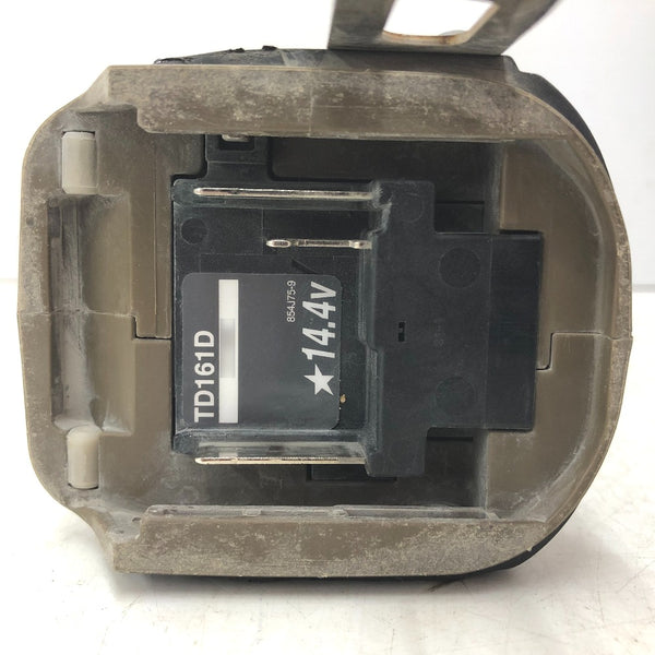 makita マキタ 14.4V 3.0Ah 充電式インパクトドライバ オーセンティックブラウン ケース・充電器・バッテリ2個セット ライト不点灯 TD161D 中古