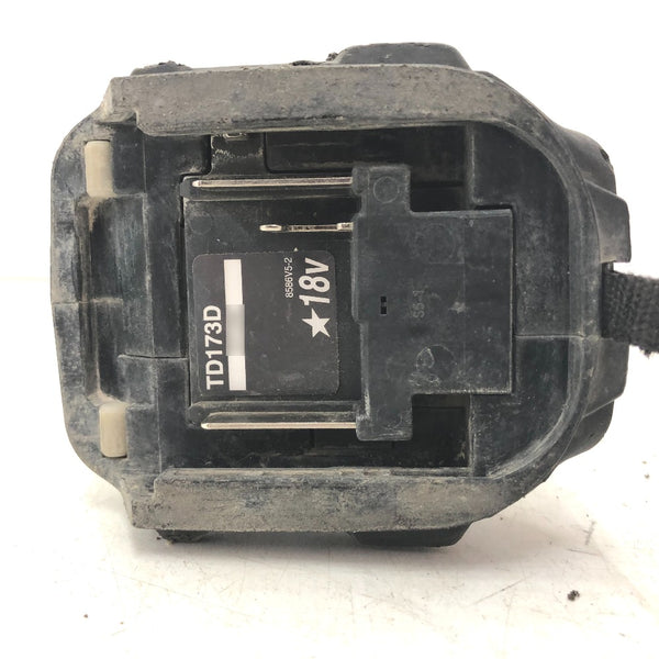 makita マキタ 18V対応 充電式インパクトドライバ 黒 本体のみ フック欠品 手元スイッチ不良 TD173D 中古