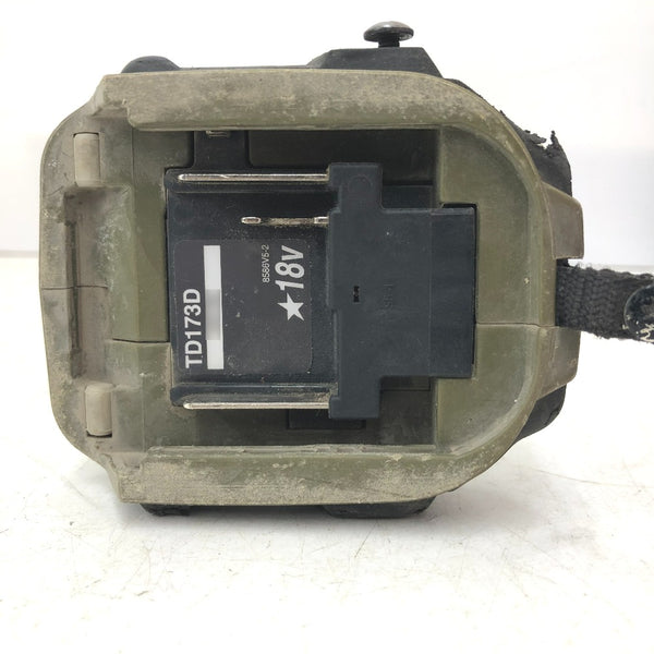 makita マキタ 18V対応 充電式インパクトドライバ オリーブ 本体のみ ケース付 手元スイッチ不良・ストラップ欠品 TD173D 中古