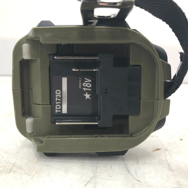 makita マキタ 18V 6.0Ah 充電式インパクトドライバ オリーブ ケース・充電器・バッテリ2個セット TD173DRGXO 中古美品