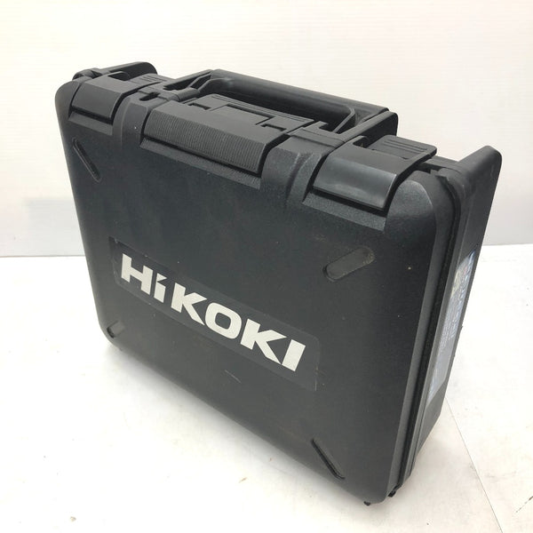 HiKOKI ハイコーキ 14.4V 6.0Ah コードレスインパクトドライバ ストロングブラック ケース・充電器・バッテリ2個セット WH14DDL2 中古