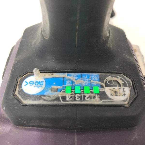 makita マキタ 18V 6.0Ah 充電式インパクトドライバ オーセンティックパープル ケース・充電器・バッテリ2個セット TD172DGXAP 中古