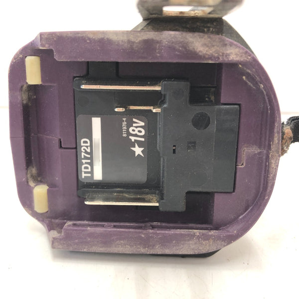 makita マキタ 18V 6.0Ah 充電式インパクトドライバ オーセンティックパープル ケース・充電器・バッテリ2個セット TD172DGXAP 中古