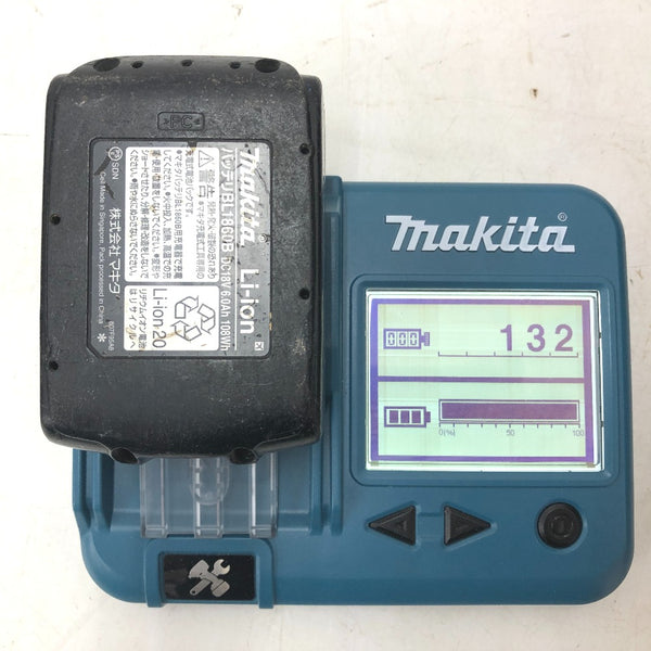 makita マキタ 18V 6.0Ah 充電式インパクトドライバ オーセンティックパープル ケース・充電器・バッテリ2個セット TD172DGXAP 中古