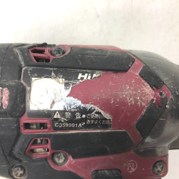 HiKOKI ハイコーキ マルチボルト36V コードレスインパクトドライバ フレアレッド ケース・充電器・バッテリ2個セット やや軸ブレあり ケースの留め具一部ゆるめ WH36DC(2XPR) 中古