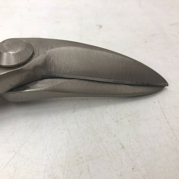 直徳 板金鋏 金切鋏 柳刃 ステン用 全長約270mm 刃長約58mm TF-2 中古美品