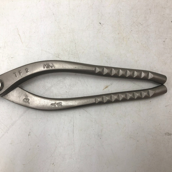 直徳 板金鋏 金切鋏 柳刃 ステン用 全長約270mm 刃長約58mm TF-2 中古美品