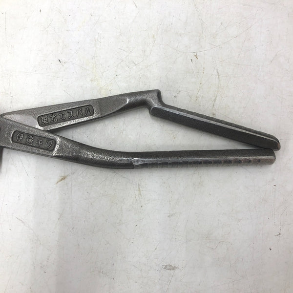 東北エスパル 板金鋏 金切鋏 伊達 キワ 替刃式 全長約300mm 刃長約90mm 中古美品