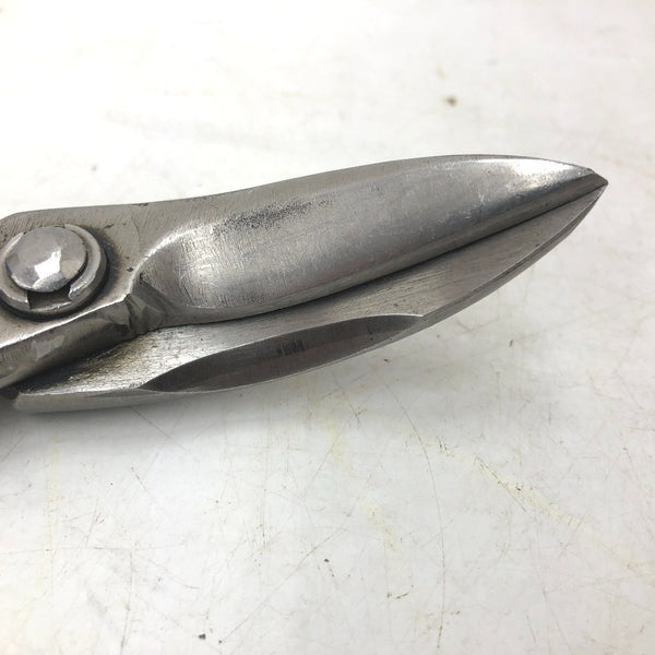 輝盛光 板金鋏 金切鋏 柳刃 ハイスM1 全長約265mm 刃長約60mm 中古美品