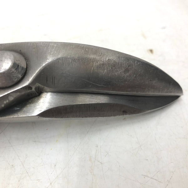 輝盛光 板金鋏 金切鋏 柳刃 ハイスM1 全長約265mm 刃長約60mm 中古美品