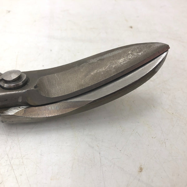 輝盛光 板金鋏 金切鋏 柳刃 ハイスM1 全長約290mm 刃長約70mm 中古美品