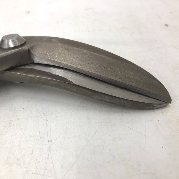 輝盛光 板金鋏 金切鋏 柳刃 ハイスM1 全長約290mm 刃長約70mm 中古美品
