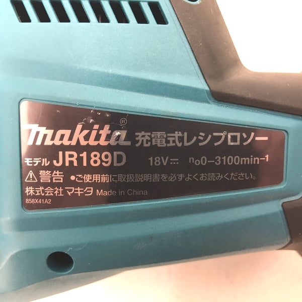 makita マキタ 18V対応 充電式レシプロソー 本体のみ JR189D 中古美品