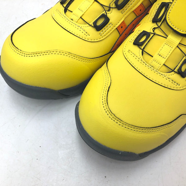 asics アシックス プロテクティブスニーカー 安全靴 ウィンジョブ CP306 BOA JSAA A種認定 27.5cm 3E相当 ブライトイエロー×ハバネロ 未着用品