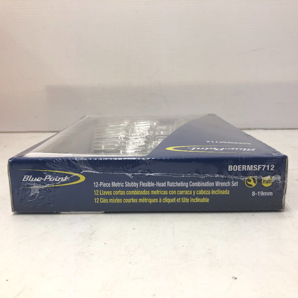 Blue-Point ブルーポイント スタッビーフレックス コンビネーションラチェットレンチ 12本セット 8～19mm 12角 BOERMSF712 未開封品