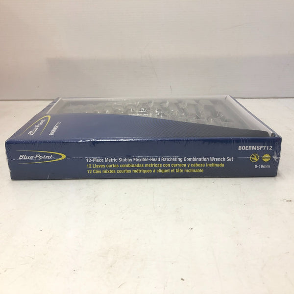 Blue-Point ブルーポイント スタッビーフレックス コンビネーションラチェットレンチ 12本セット 8～19mm 12角 BOERMSF712 未開封品