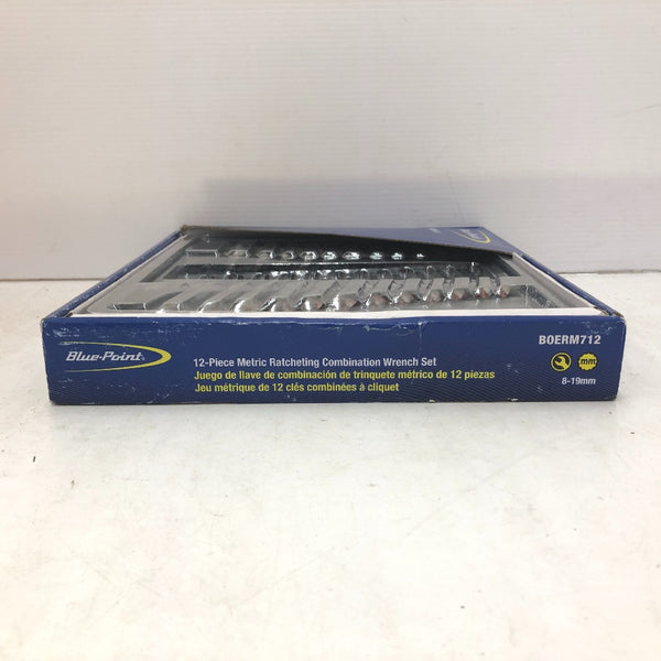Blue-Point ブルーポイント コンビネーションラチェットレンチ 12本セット 8～19mm 12角 BOERM712 未使用品