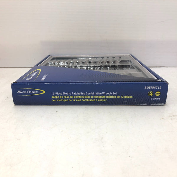 Blue-Point ブルーポイント コンビネーションラチェットレンチ 12本セット 8～19mm 12角 BOERM712 未使用品