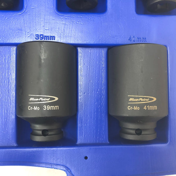 Blue-Point ブルーポイント 1/2” ハブナットソケットセット 9個セット 30～41mm 12角 ITC5028A 未使用品