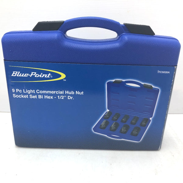 Blue-Point ブルーポイント 1/2” ハブナットソケットセット 9個セット 30～41mm 12角 ITC5028A 未使用品