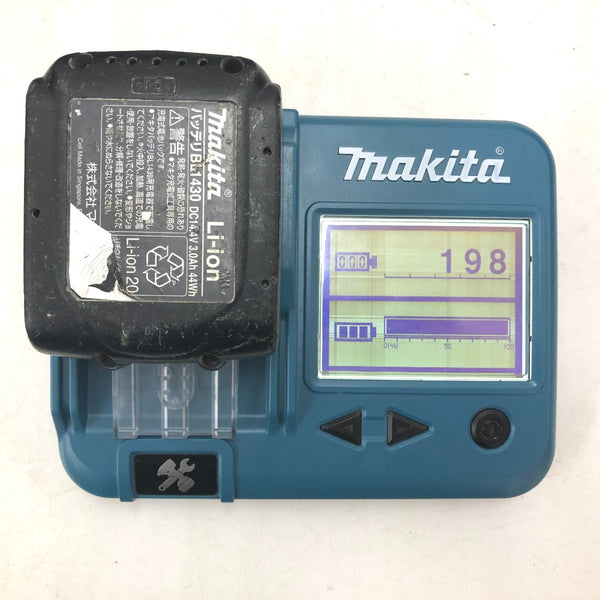 makita マキタ 14.4V 3.0Ah 充電式インパクトドライバ 青 ケース・充電器・バッテリ2個セット TD138D 中古