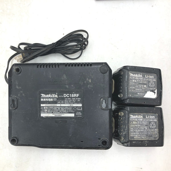 makita マキタ 14.4V 3.0Ah 充電式インパクトドライバ 青 ケース・充電器・バッテリ2個セット TD138D 中古