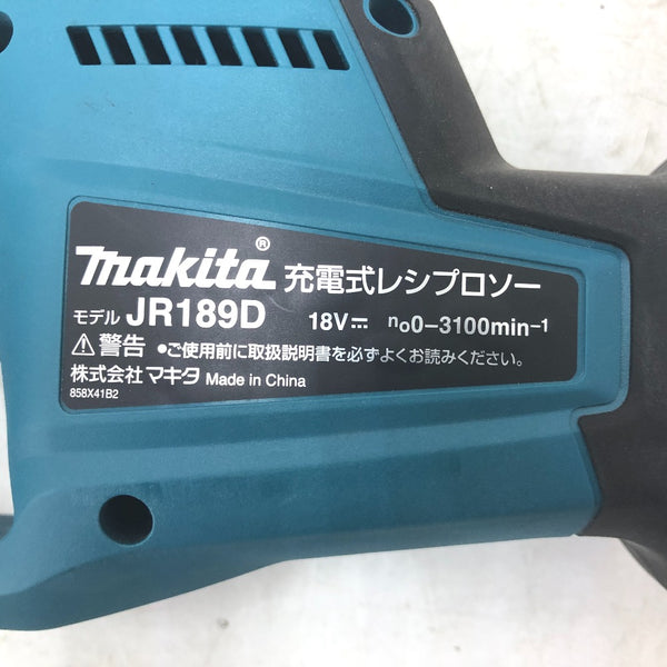 makita マキタ 18V対応 充電式レシプロソー 本体のみ JR189DZ 中古美品