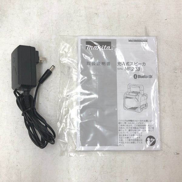 makita マキタ 10.8/14.4/18V対応 充電式スピーカー 青 MR203 中古美品