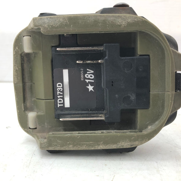 makita マキタ 18V対応 充電式インパクトドライバ オリーブ 本体のみ フック欠品 TD173D 中古