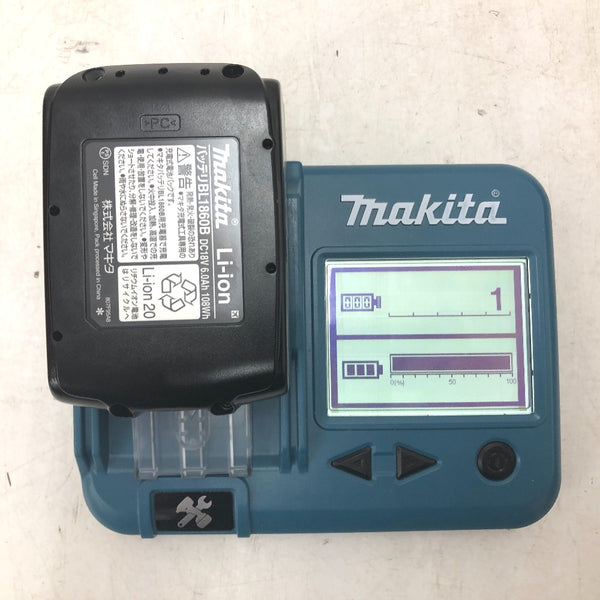 makita マキタ 18V 6.0Ah 充電式インパクトドライバ 黒 ケース・充電器・バッテリ2個セット TD173DRGXB 中古美品