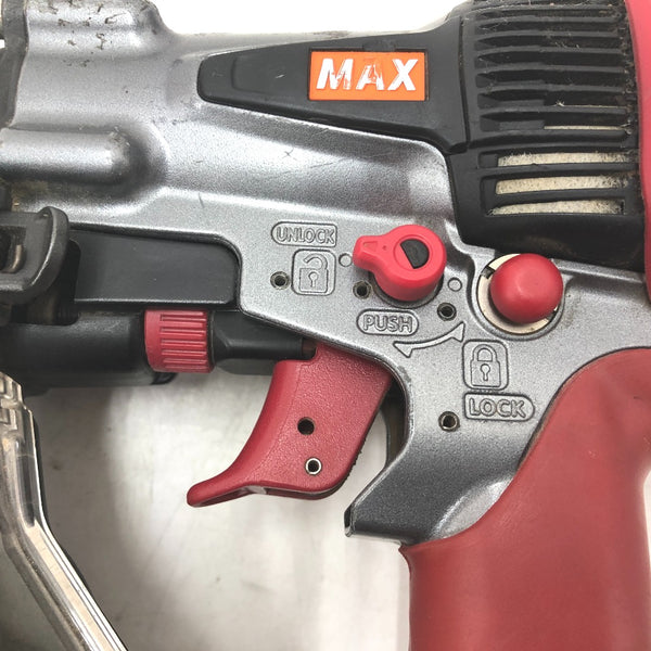 MAX マックス 50mm 釘打機 高圧コイルネイラ エアロスター クールグレー ケース付 HN-50N2(D) 中古