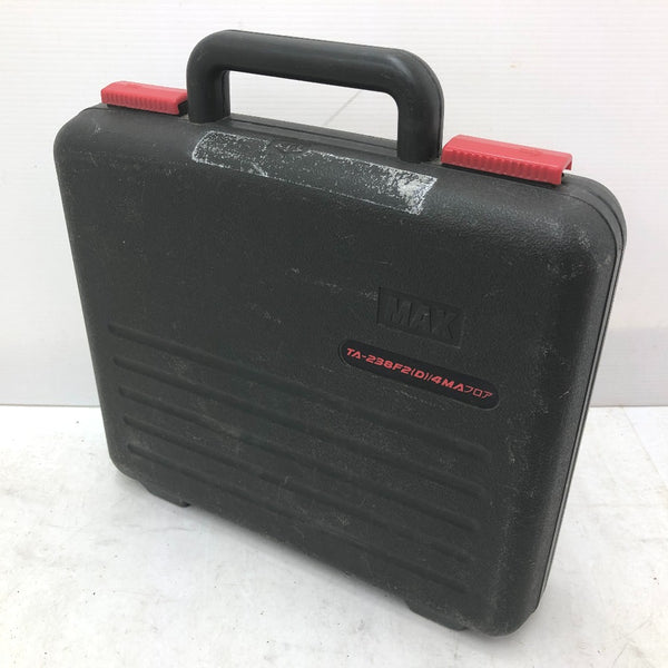 MAX マックス 38mm 釘打機 常圧ステープル用エアネイラ フロアタッカ 4MAステープル用 ケース付 TA-238F2(D)/4MAフロア 中古