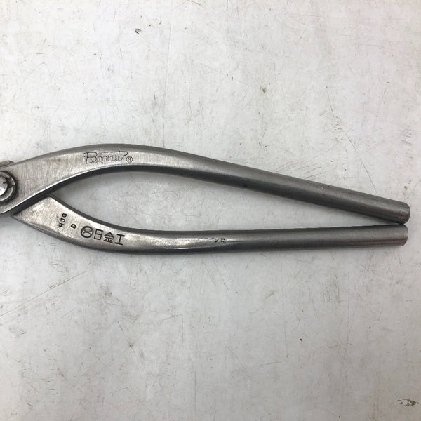 日金工 板金鋏 金切鋏 柳刃 全長約320mm 刃長約100mm 中古美品