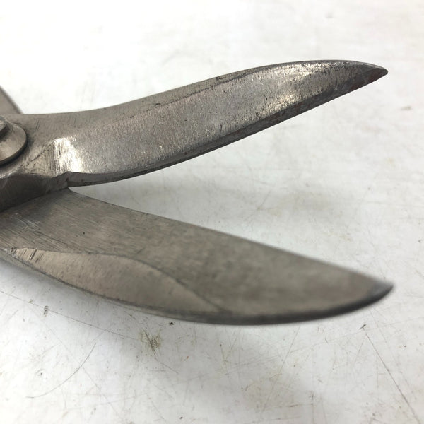 直徳 板金鋏 金切鋏 柳刃 プレミアム P2 全長約240mm 中古