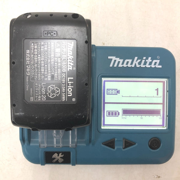makita マキタ 18V 3.0Ah 充電式インパクトドライバ 黒 ケース・充電器・バッテリ2個セット TD149DRFXB 中古美品