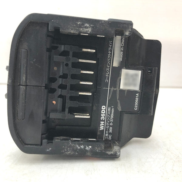 HiKOKI ハイコーキ マルチボルト36V コードレスインパクトドライバ ストロングブラック 外箱付 モード切替パネルはがれあり WH36DD(NNB) 中古